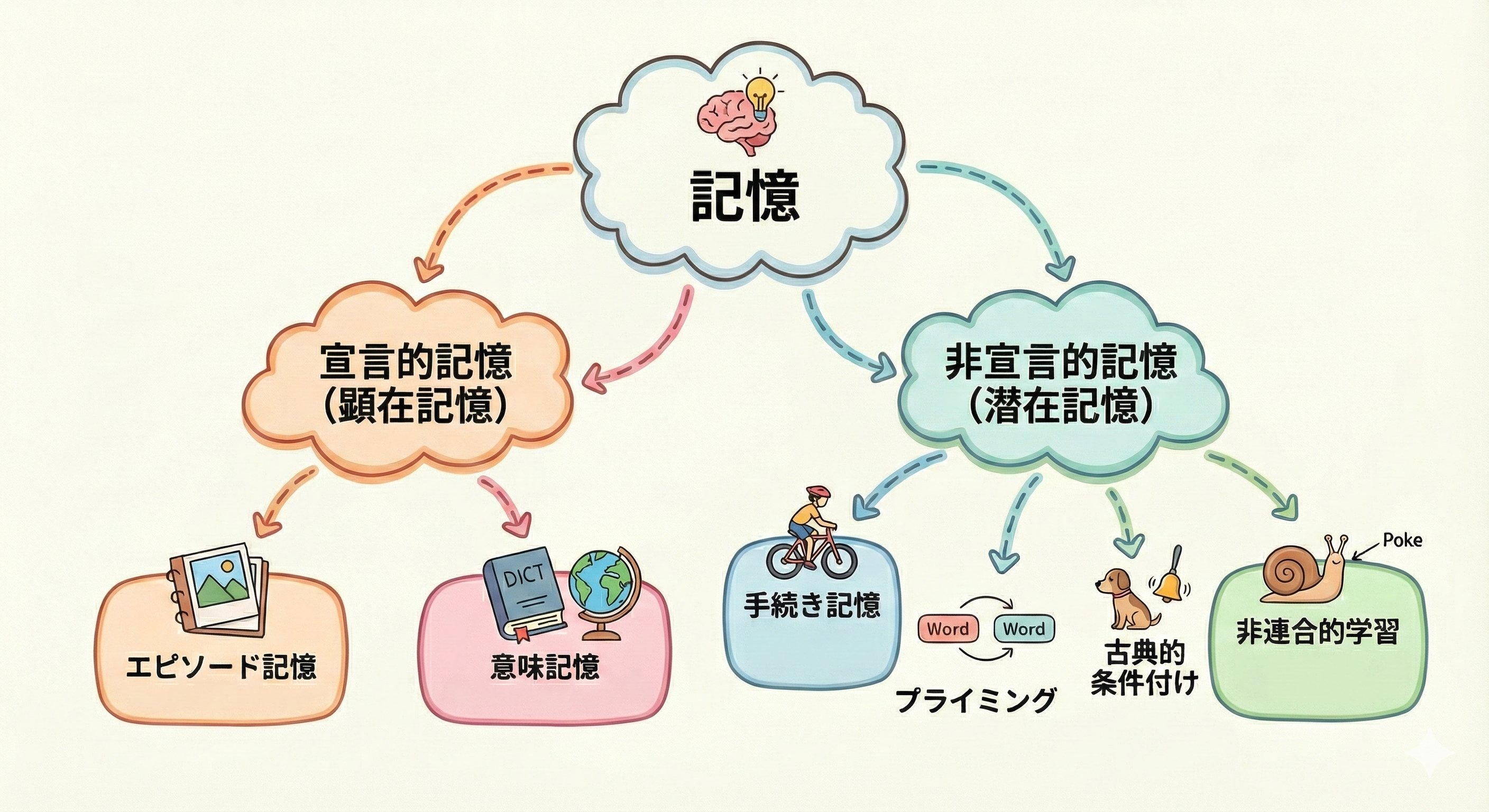 記憶の分類図